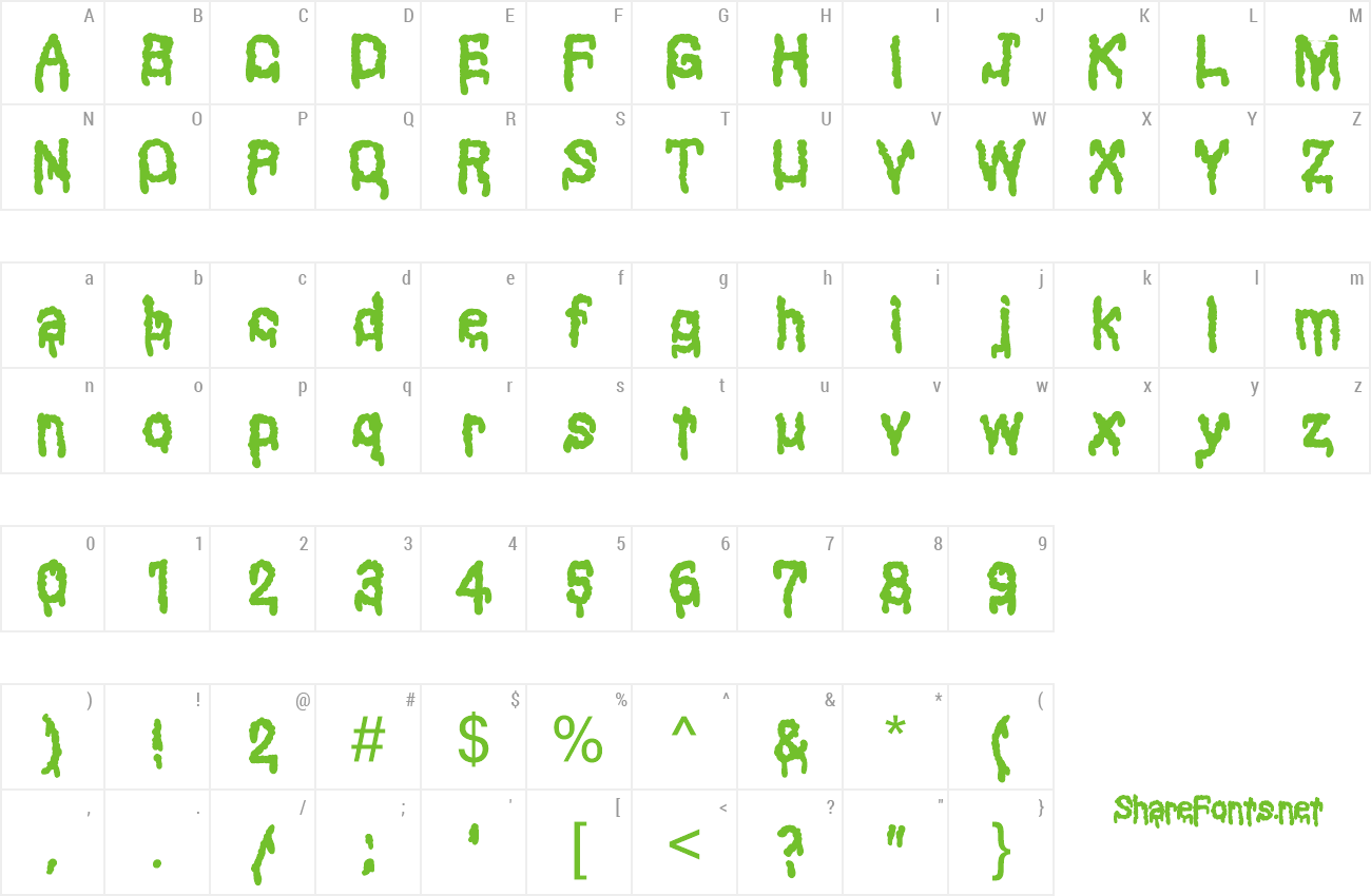 Font Black Shadow preview